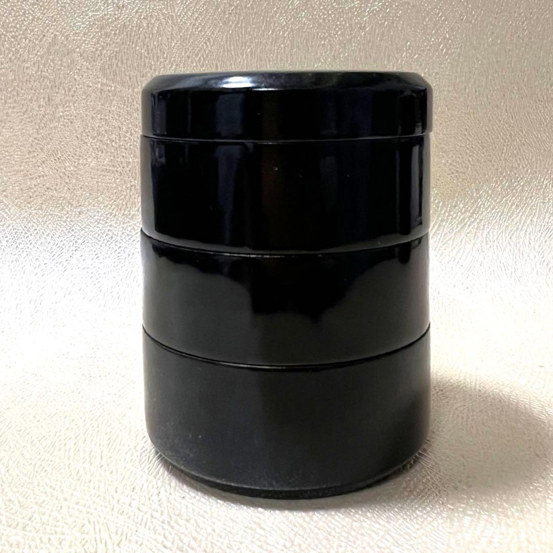 茶道具　重香合（じゅうこうごう）木製漆塗り　裏千家