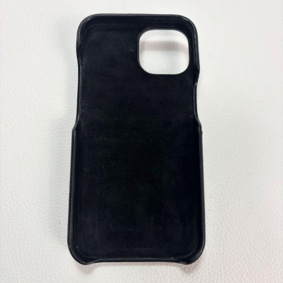 【美品】ディオール　カナージュ　iPhone14Pro スマホケース　ブラック