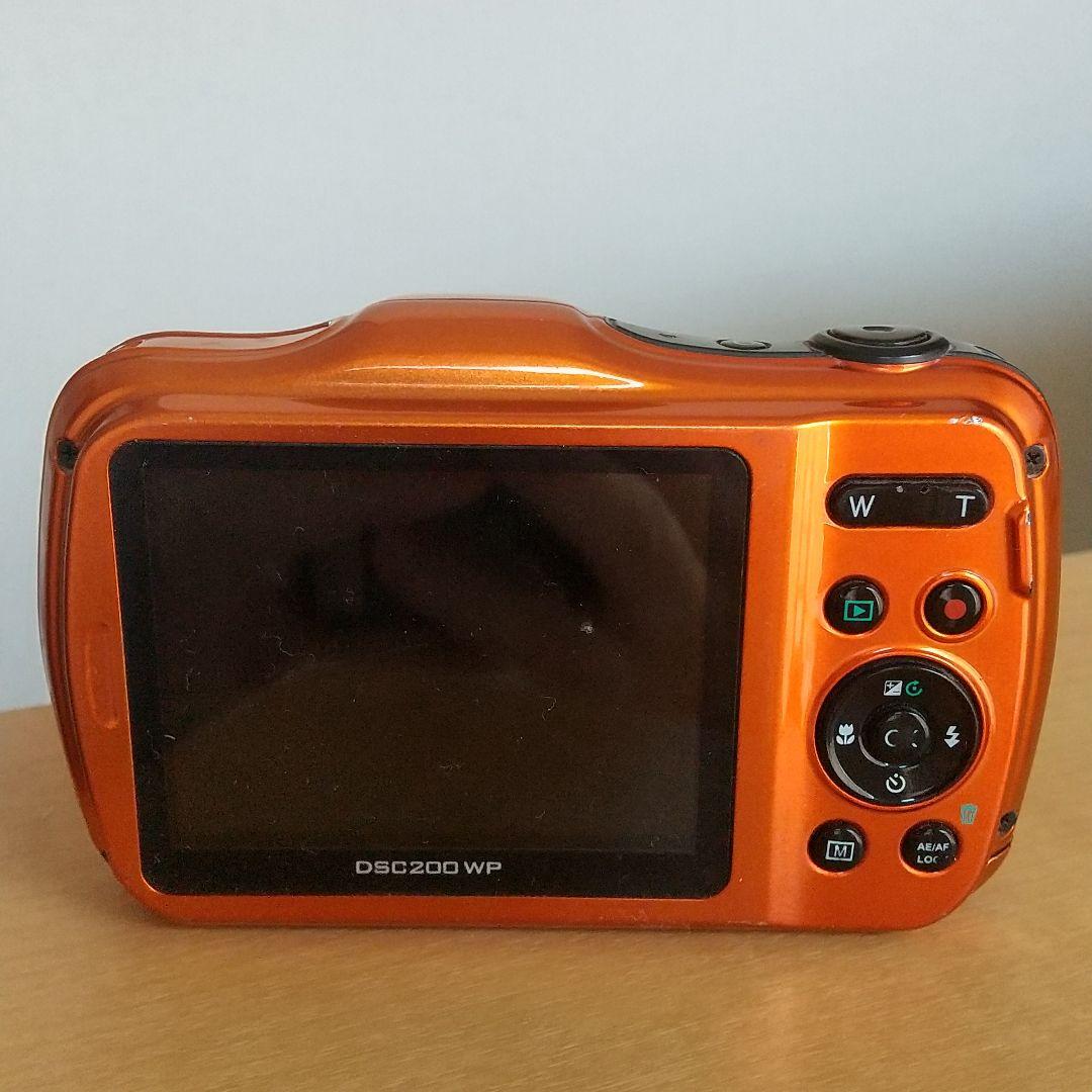 防水コンパクトデジタルカメラ KenKo DSC200WP オレンジ 本体