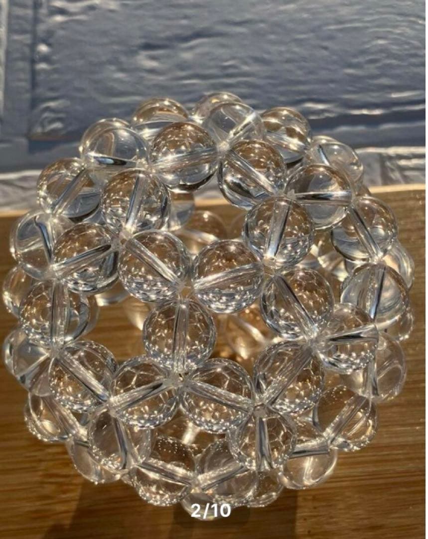 【お値下げ中です】神聖幾何学フラーレン 高品質水晶AAA 12mm玉