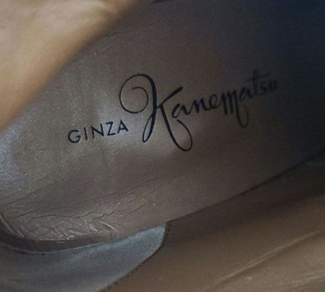 銀座カネマツ　本革ロングブーツ 24.5cm　ポインテッドトゥ　美脚