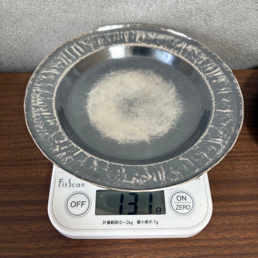 純銀　青海盆　一晃齋　6枚セット