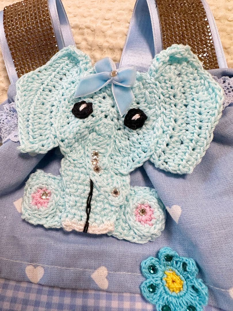 イタリアブランド　IT_Dogs ゾウさんアップリケワンピ