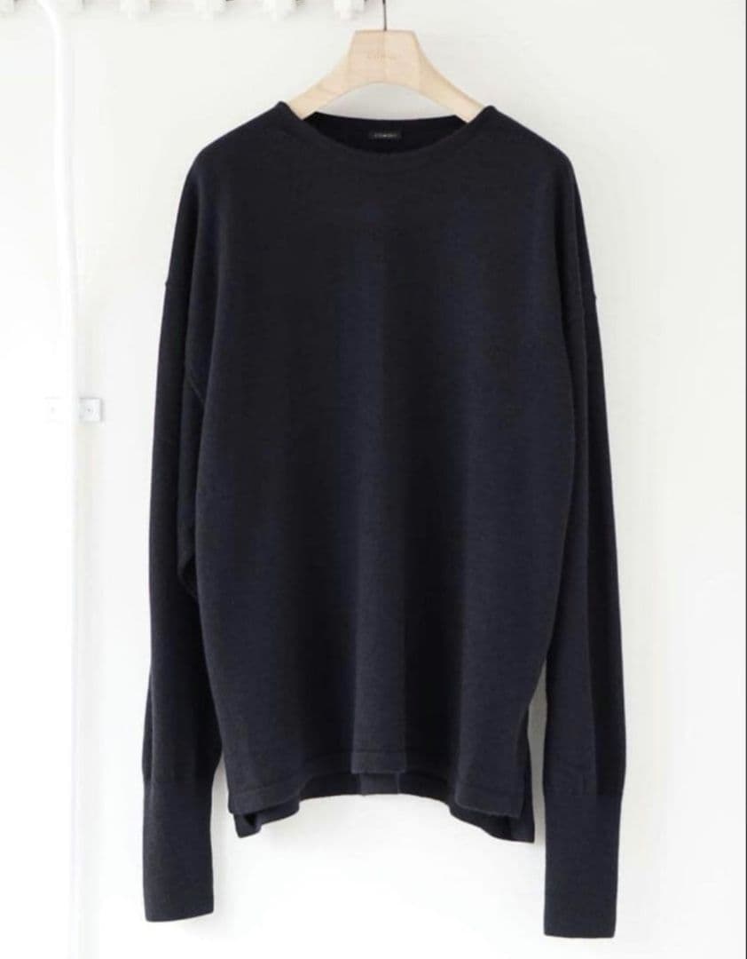 COMOLI 22aw カシミヤコモリニット Navy
