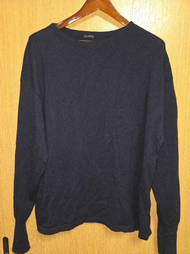 COMOLI 22aw カシミヤコモリニット Navy