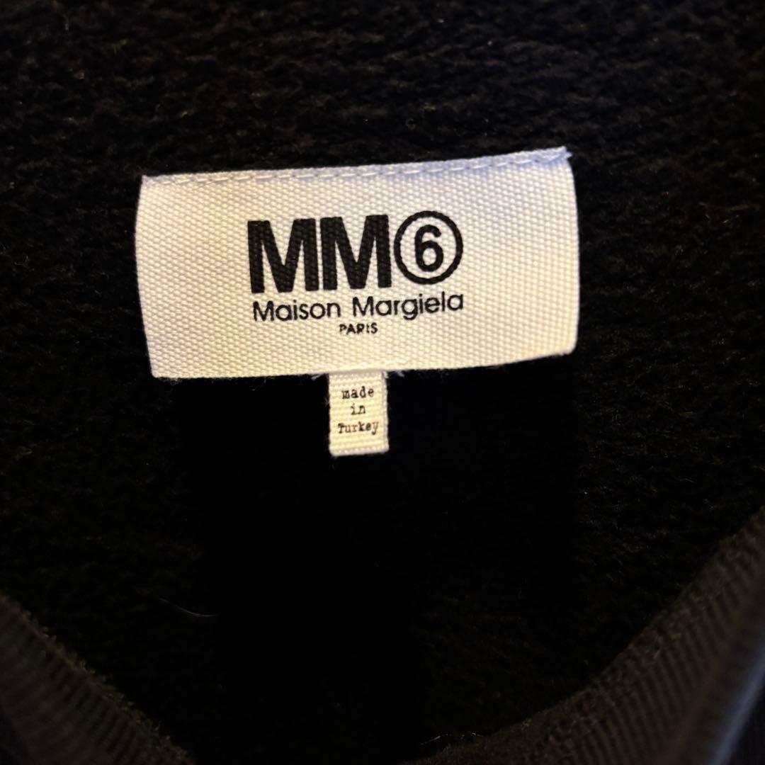 MM6 Maison Margiela シルバーライン スウェット　ブラック