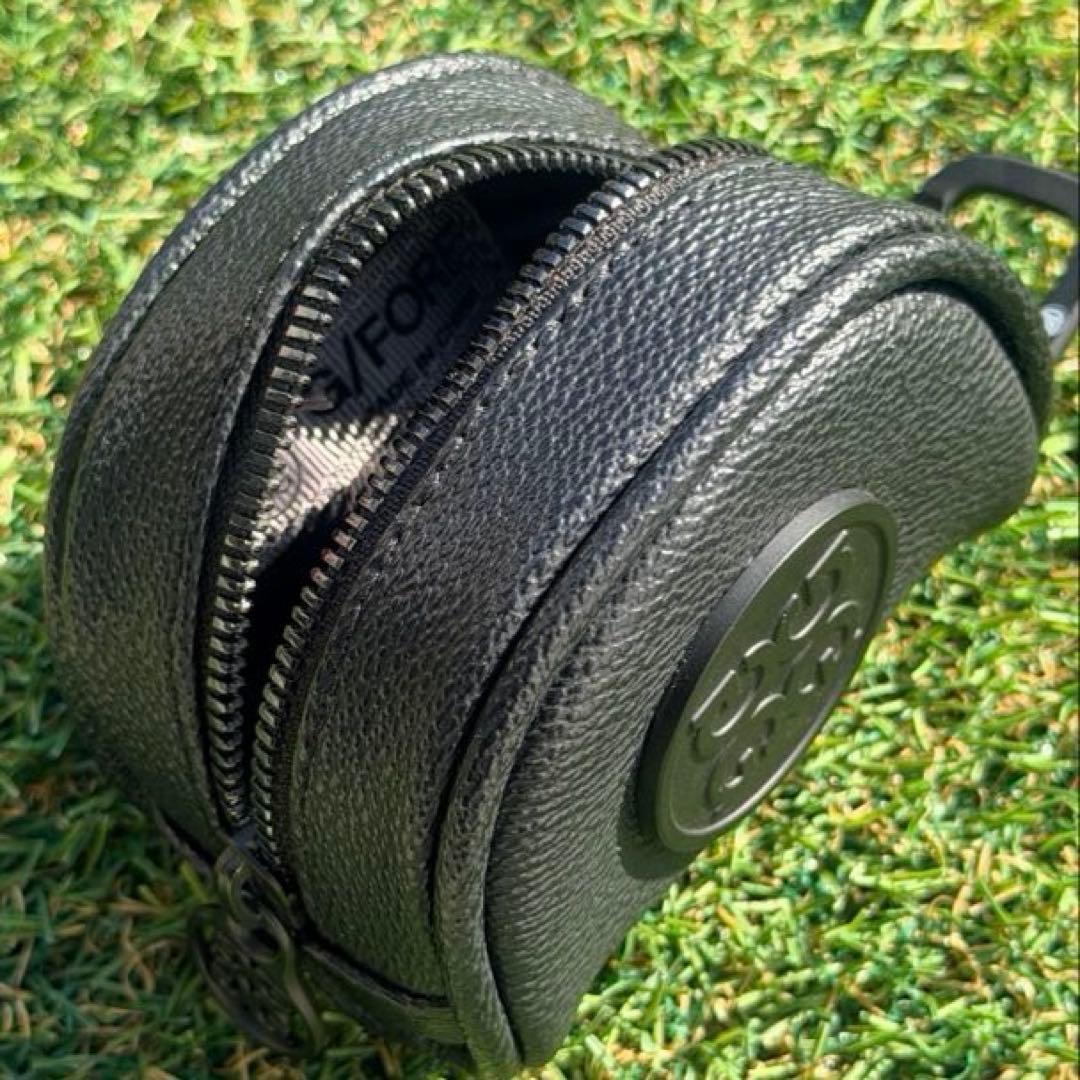 【国内正規品】G\FORE ブラックレザー ボール入れ