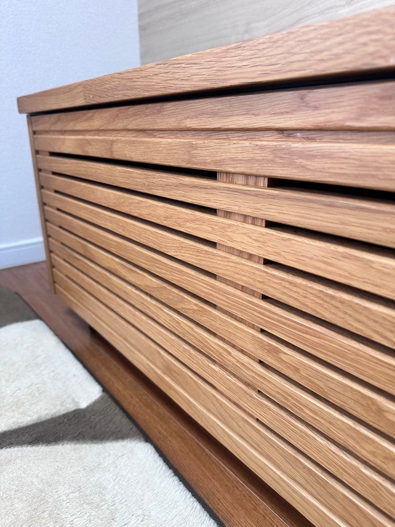 『値下げしました』 『新品格安』WOODONE sui:ji 無垢の木収納TV台