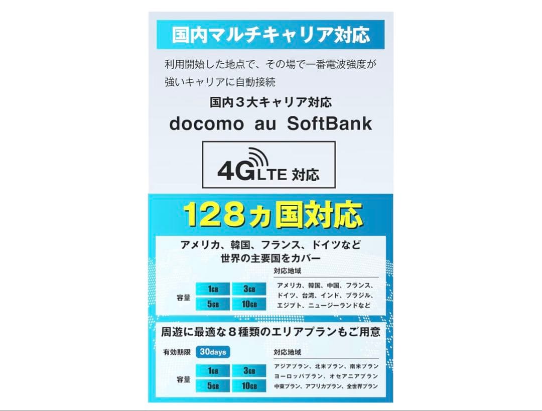 【未使用100G】ecocoポケットwifi 特典付き