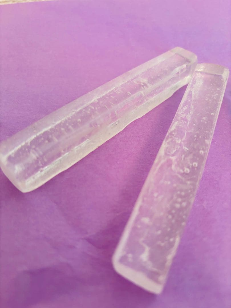 長野史子　ガラス　ナイフ＆フォークレスト　カトラリーレスト　お箸置き　新品未使用