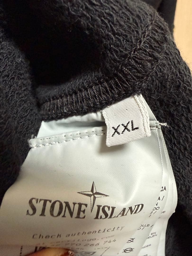 STONE  ストーンアイランド スウェットトレーナー 黒 XXL