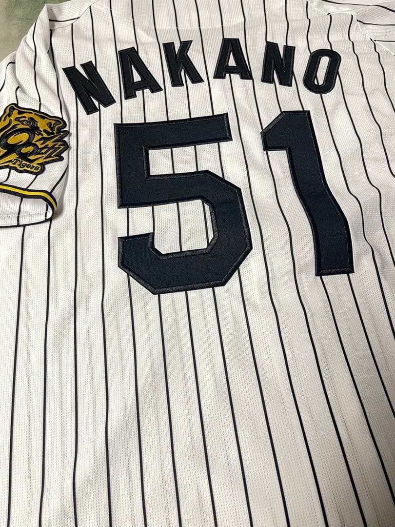 新品未使用 阪神タイガース 中野拓夢 2025 ホームユニフォーム サイズO