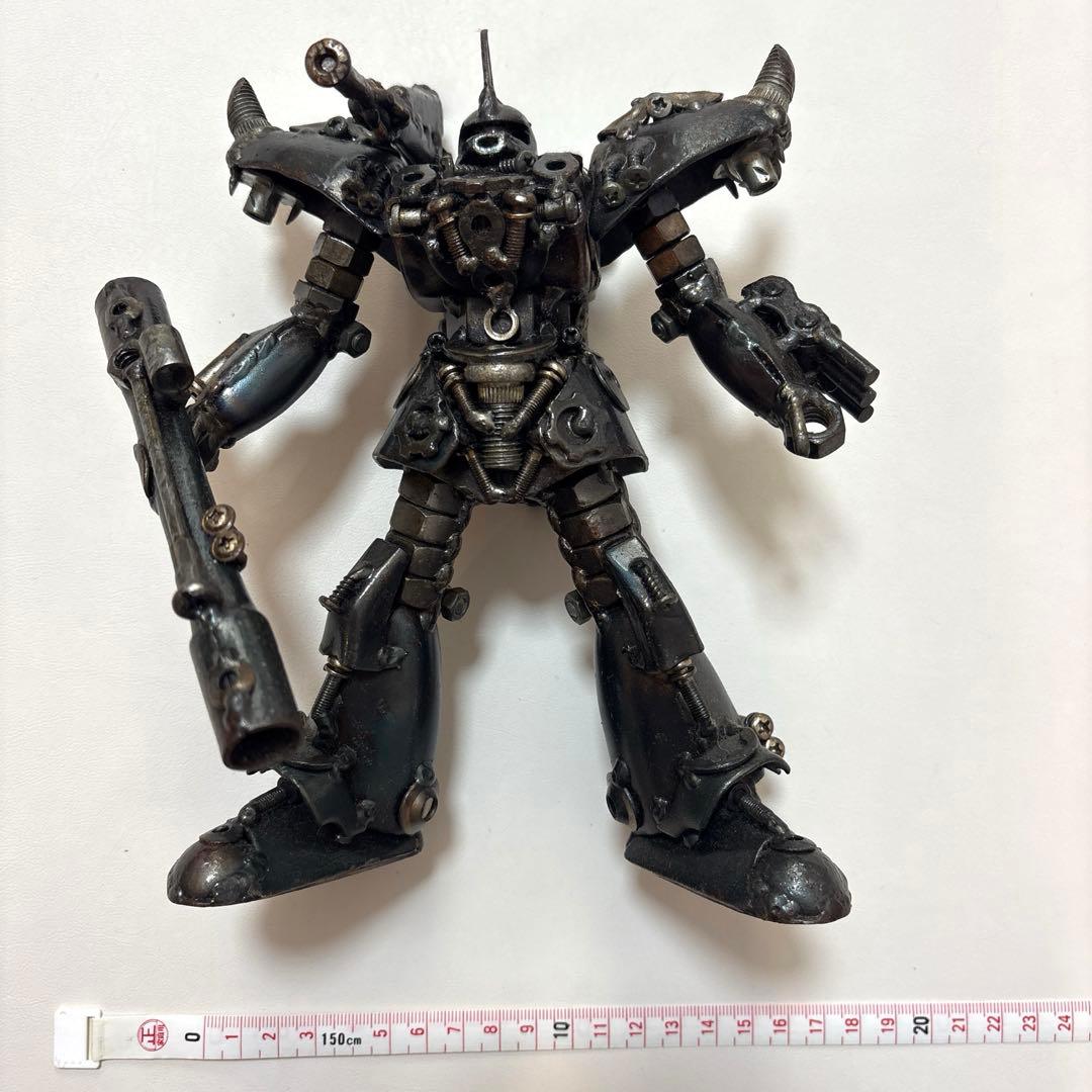 が*ん様 メタルアート　鉄屑アート　スクラップアート　グフカスタム風 フィギュア