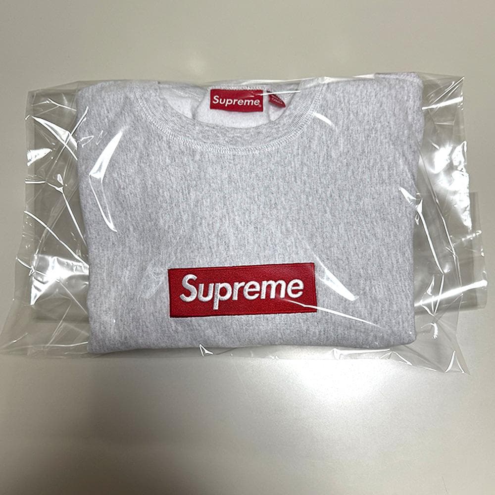 トップス Supreme Box Logo Crewneck Sweat 18FW Ash