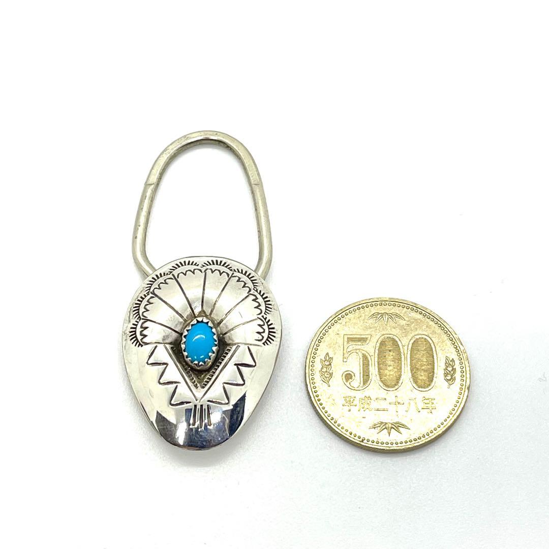 ●ナバホ族・ターコイズ●シルバーキーホルダー・キーリング●Key chain