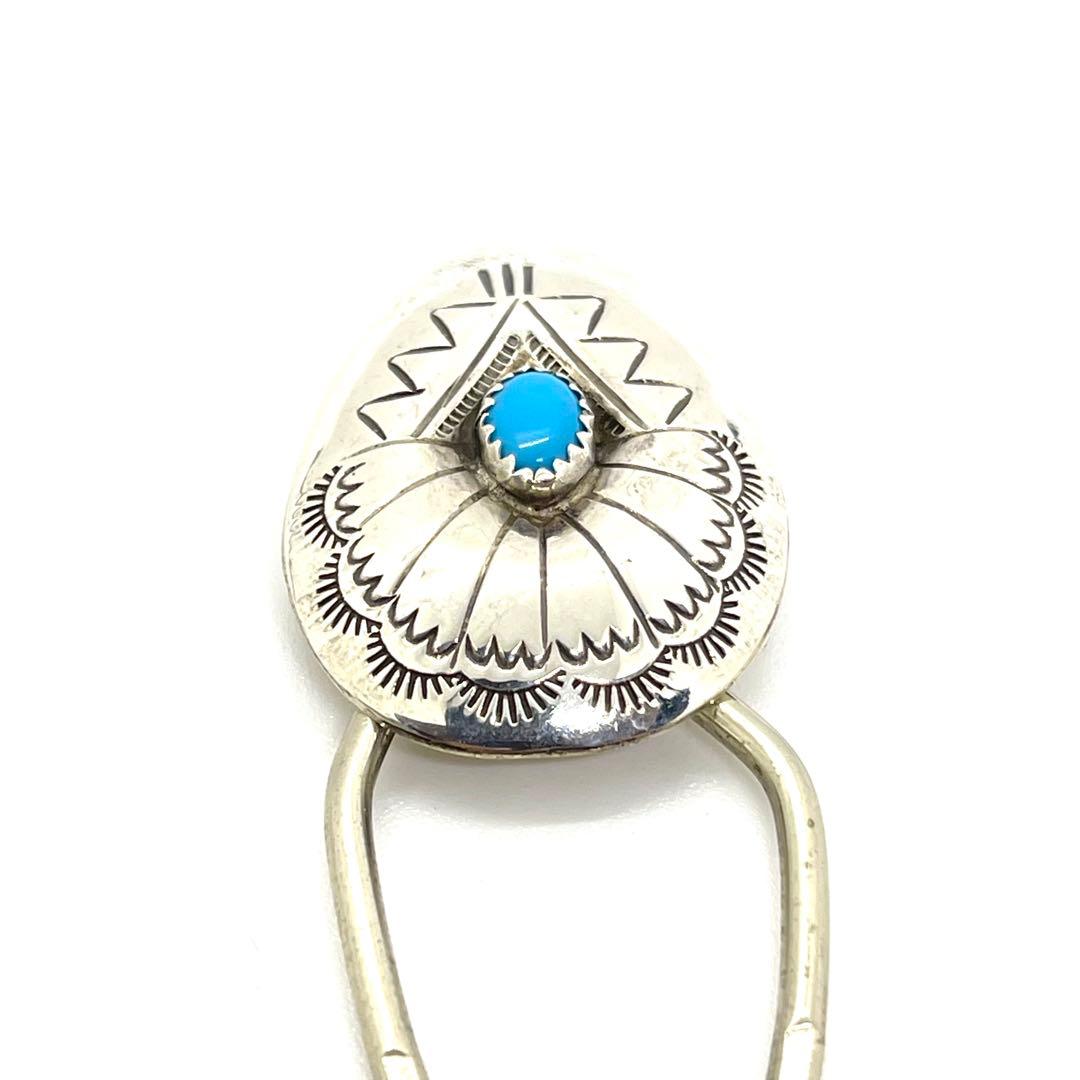 ●ナバホ族・ターコイズ●シルバーキーホルダー・キーリング●Key chain