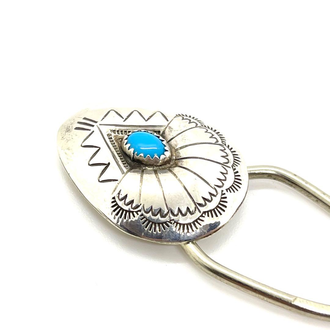 ●ナバホ族・ターコイズ●シルバーキーホルダー・キーリング●Key chain
