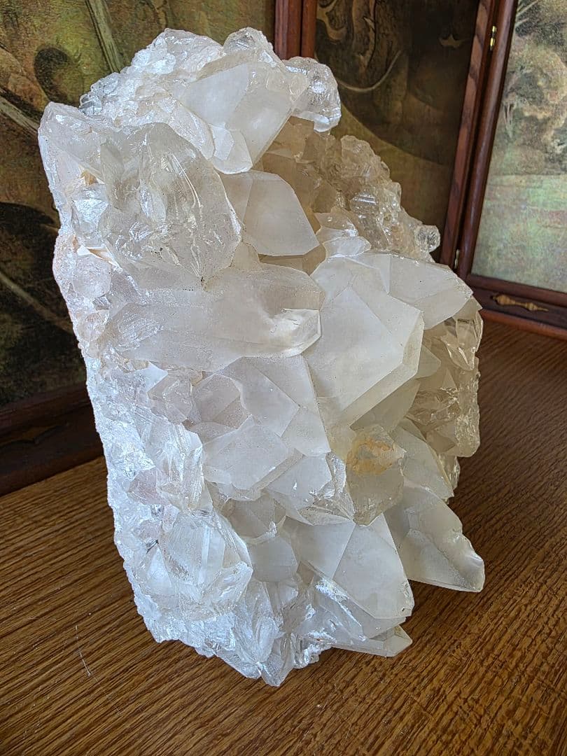 【3,9kg】大きい水晶 ピンククラスター 原石