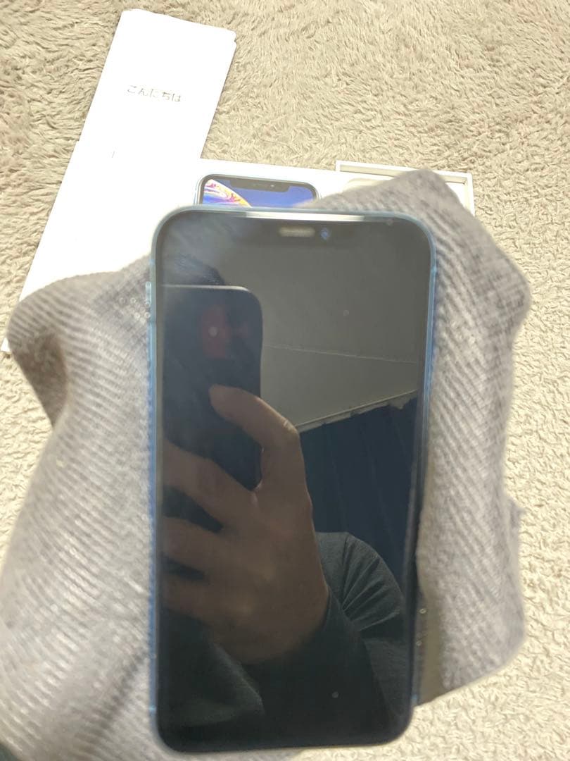 iPhone XR 128GB ブルー SIMフリー ジャンク