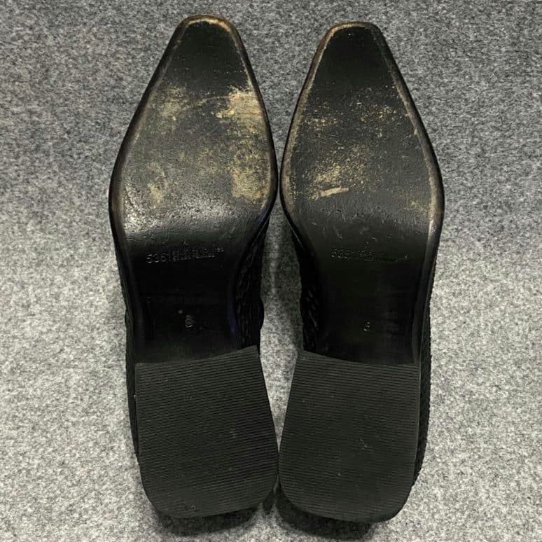 5351 POUL LES HOMMES パイソンレザー ヒール シューズ 3