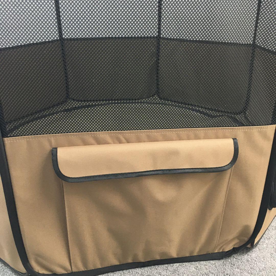 【美品】アイリスオーヤマ 犬用 お出かけサークル Lサイズ PVCメッシュ
