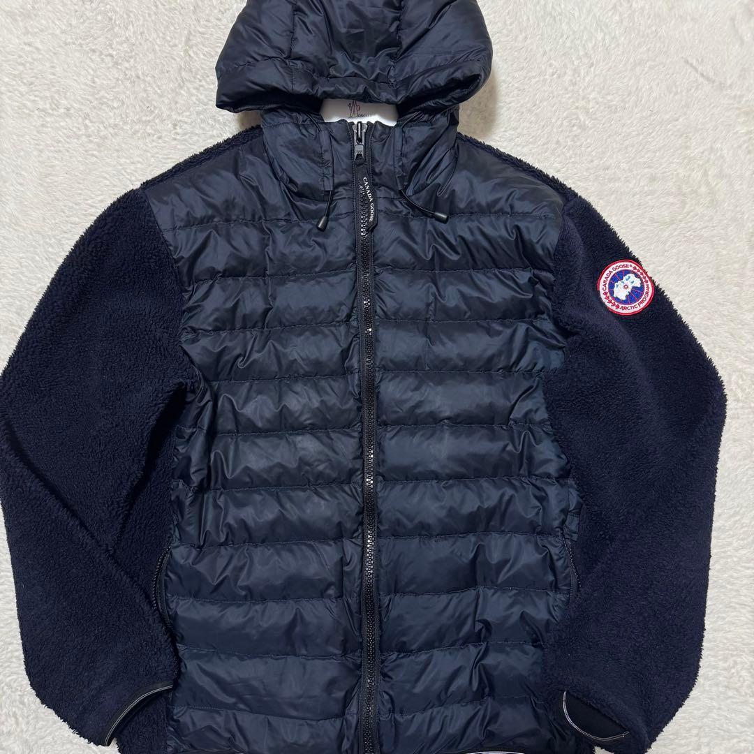 美品 XL相当 カナダグース ハイブリッジ ボアフリース切り替え ダウン
