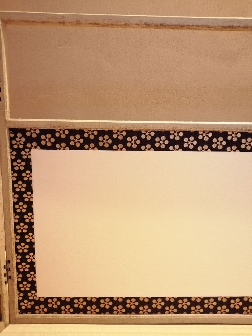 【茶道具】利休梅紋網代風炉先屏風　風炉先　風炉先221