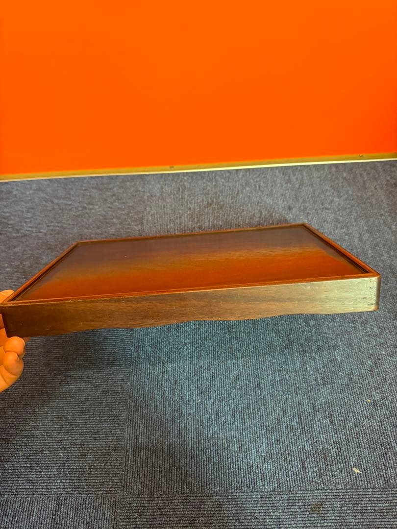 1961 唐木 煎茶盆 煎茶道具 古美術 古道具 アンティーク 木地盆　時代物