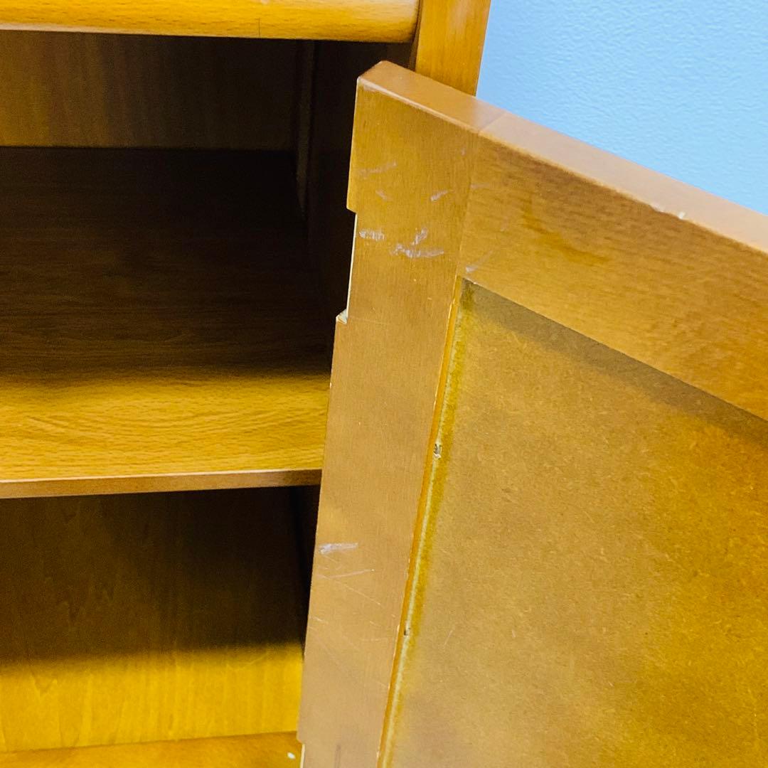 karimoku カリモク ラタン 籐製 電話台 花台 レトロ アンティーク