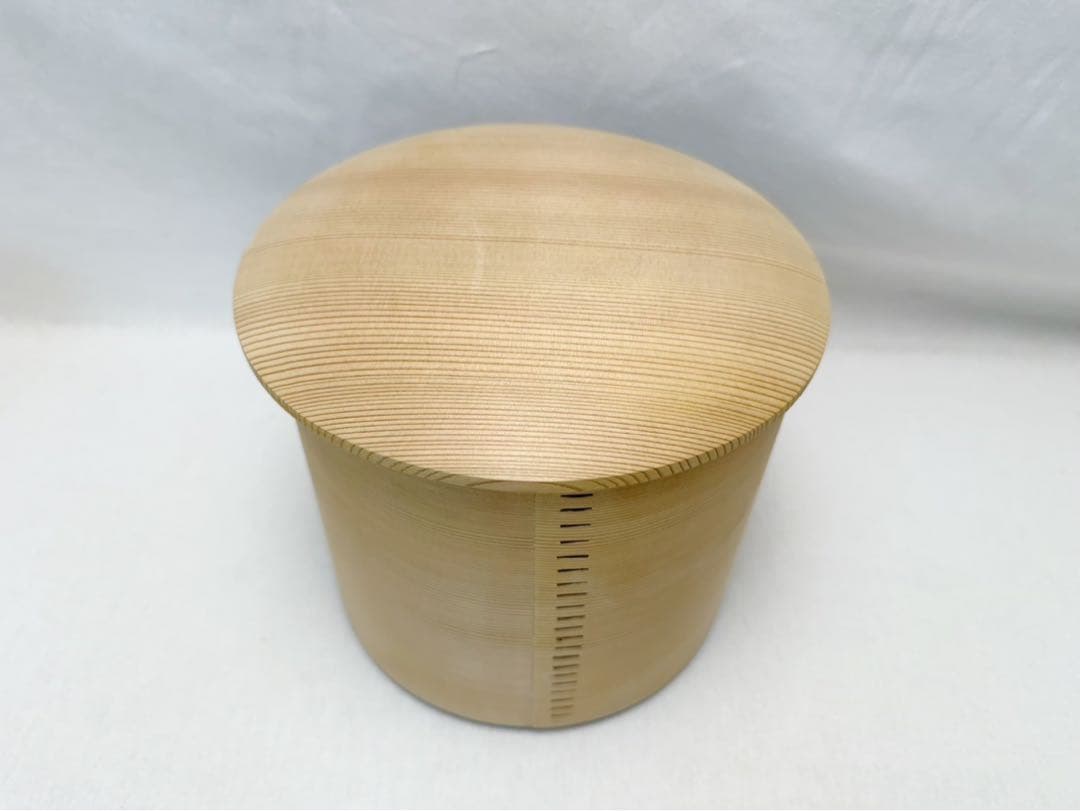 未使用 茶道具 杉木地 曲水指 綴目 煎茶道具 水差し 紙箱