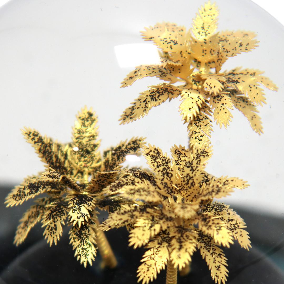 【美品】サンローラン リヴ・ドロワ スノードーム パームツリー ヤシの木