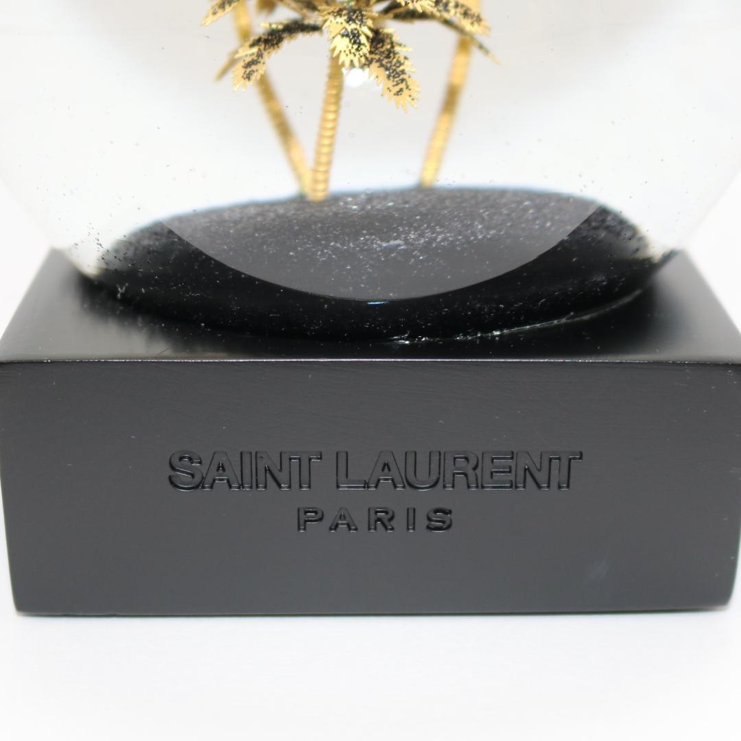 【美品】サンローラン リヴ・ドロワ スノードーム パームツリー ヤシの木