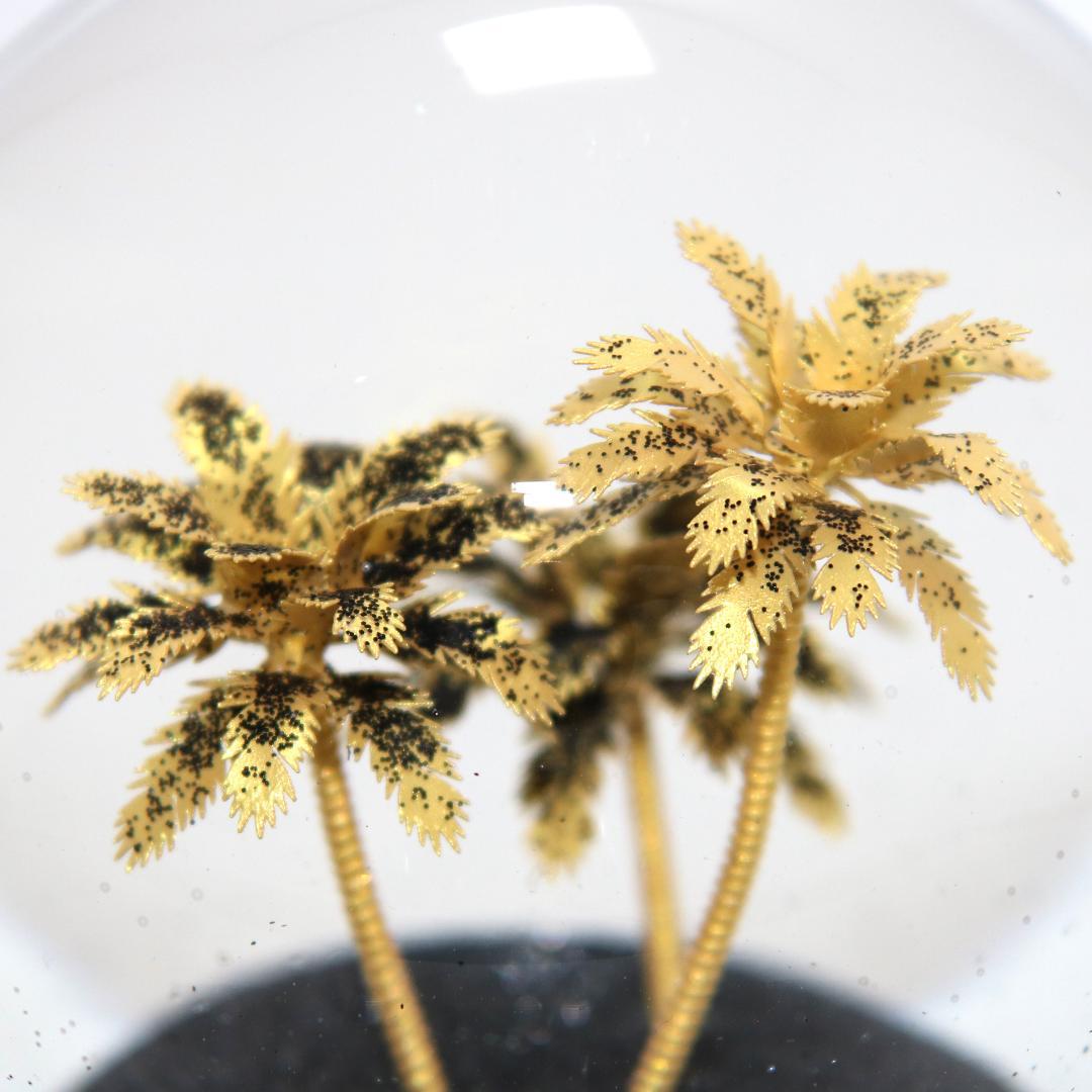 【美品】サンローラン リヴ・ドロワ スノードーム パームツリー ヤシの木