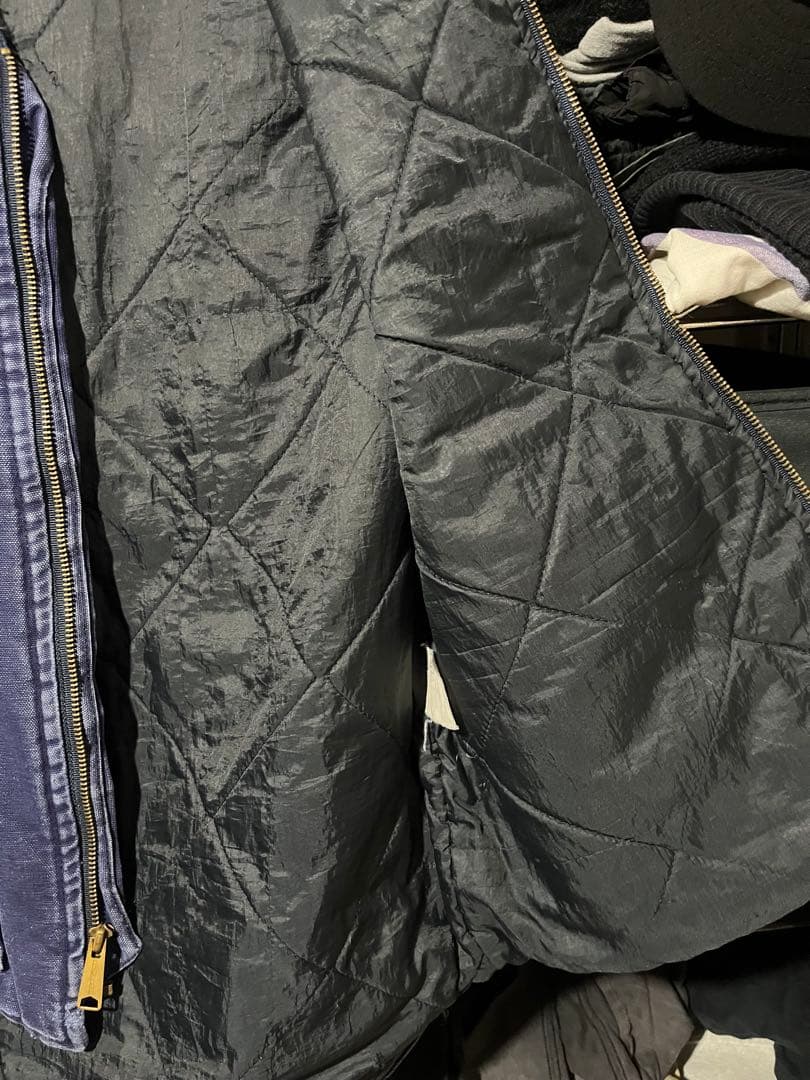 月末迄　USA製 Carhartt ダックベスト 腰ゴム　希少胸タグ　カーハート