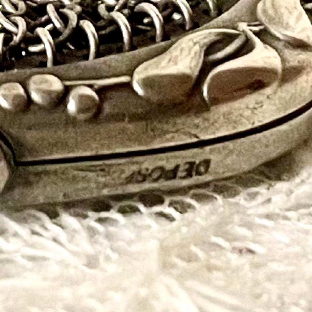 純銀製天使付きシルバーヤドリギモチーフパース仕切りありフランスアンティーク