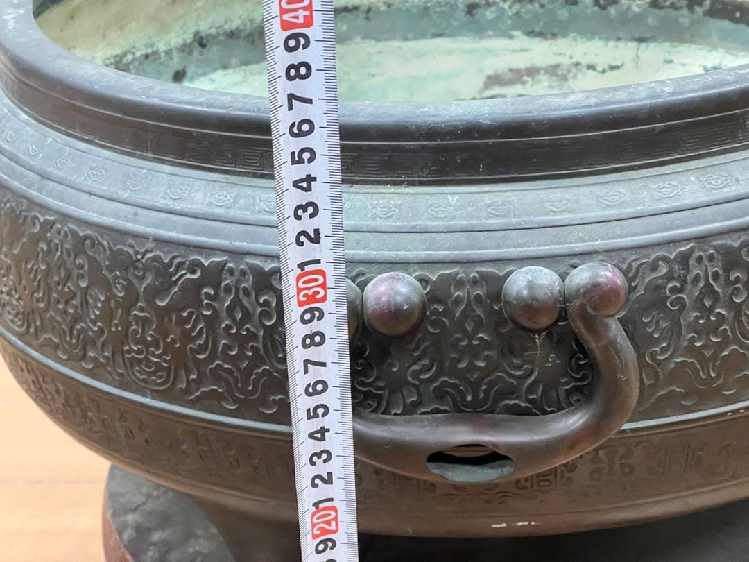 超大銅火鉢　￼直径52cm ￼￼送料込み