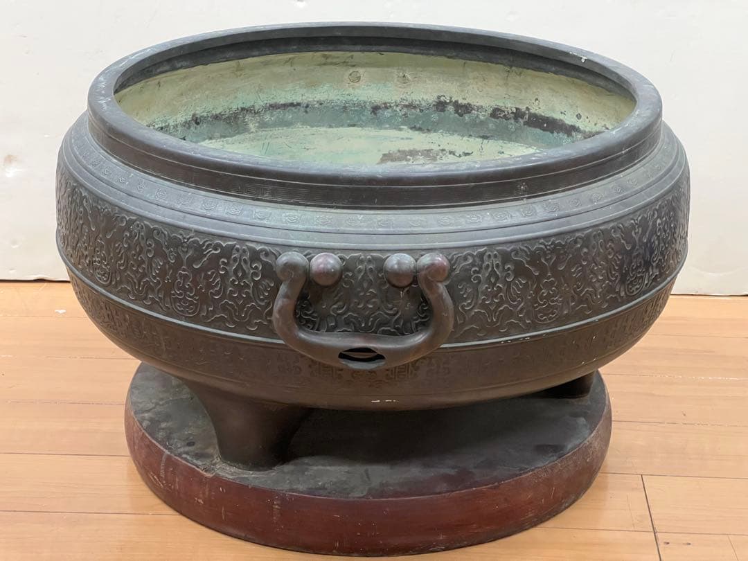 超大銅火鉢　￼直径52cm ￼￼送料込み