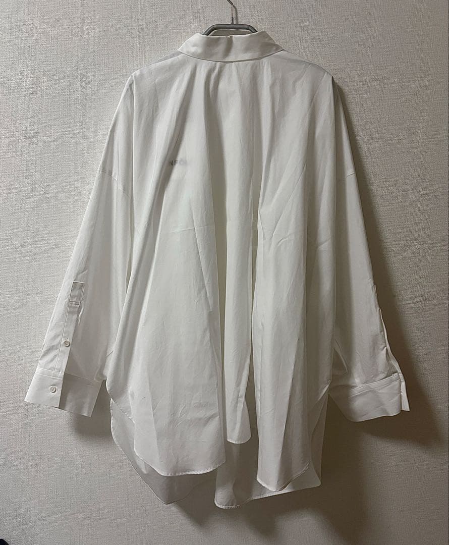 ENFOLD 25aw NAPE SHIRT エンフォルド 長袖シャツ ホワイト