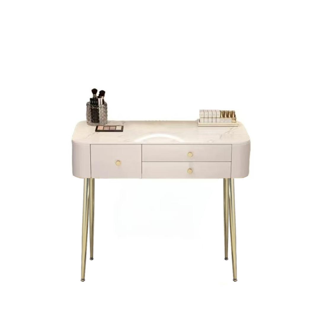 ホワイト モダンドレッサー デスクのみ訳あり品写真をご確認J204-100-02