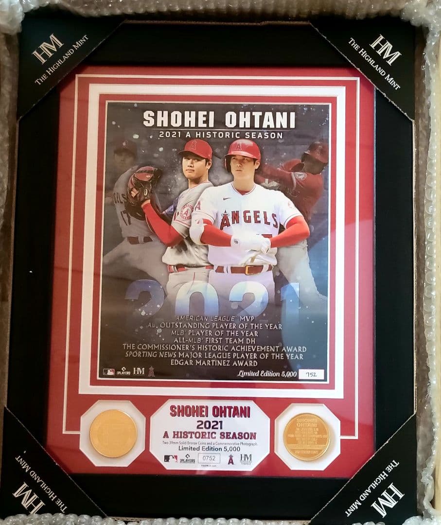 2021　大谷翔平 A HISTORIC SEASON ２フォトミント3点