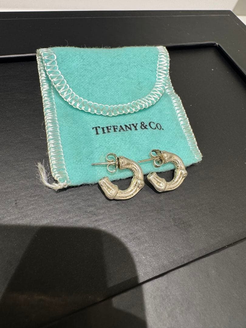 Tiffany バンブーピアス　両耳