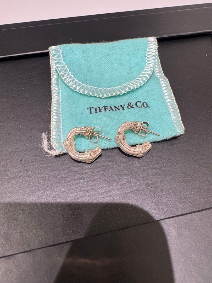 Tiffany バンブーピアス　両耳