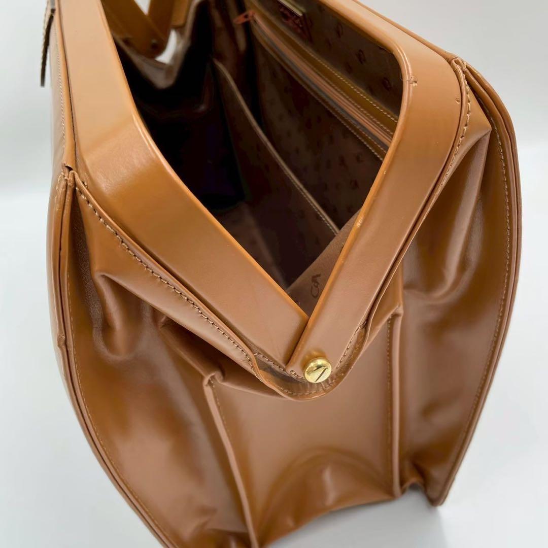 極美品　カランダッシュ　レザーブリーフケース　ダレスバッグ　本革　キャメル