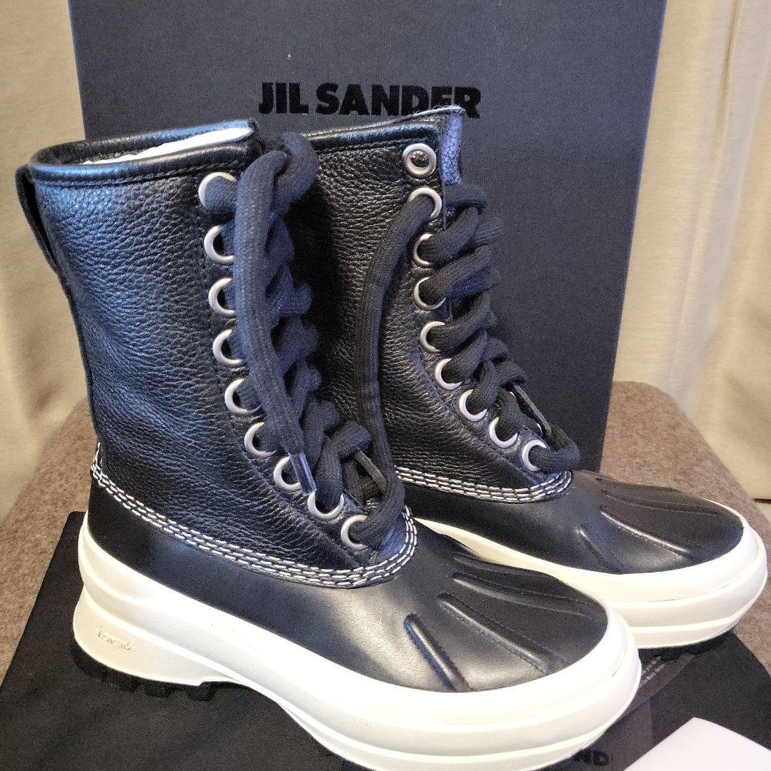 モ*モ様 Jilsander ジル・サンダー　ブーツ チャンキーソールグレインレ