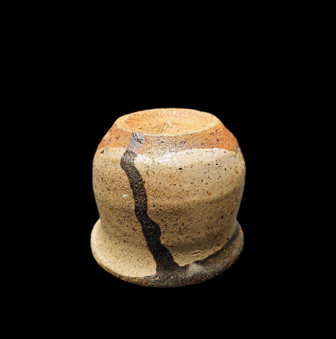 ■唐津焼 丸田宗彦 唐津皮鯨ぐい呑 共箱、共布、栞揃い #ぐい呑み #丸田宗彦