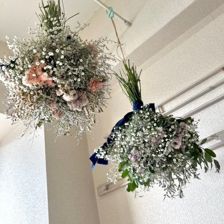 かすみ草フライングブーケ