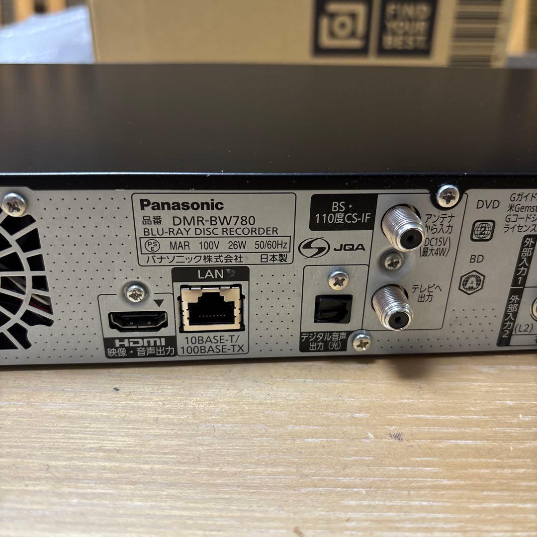 Panasonic DMR-BW780 ブルーレイレコーダー