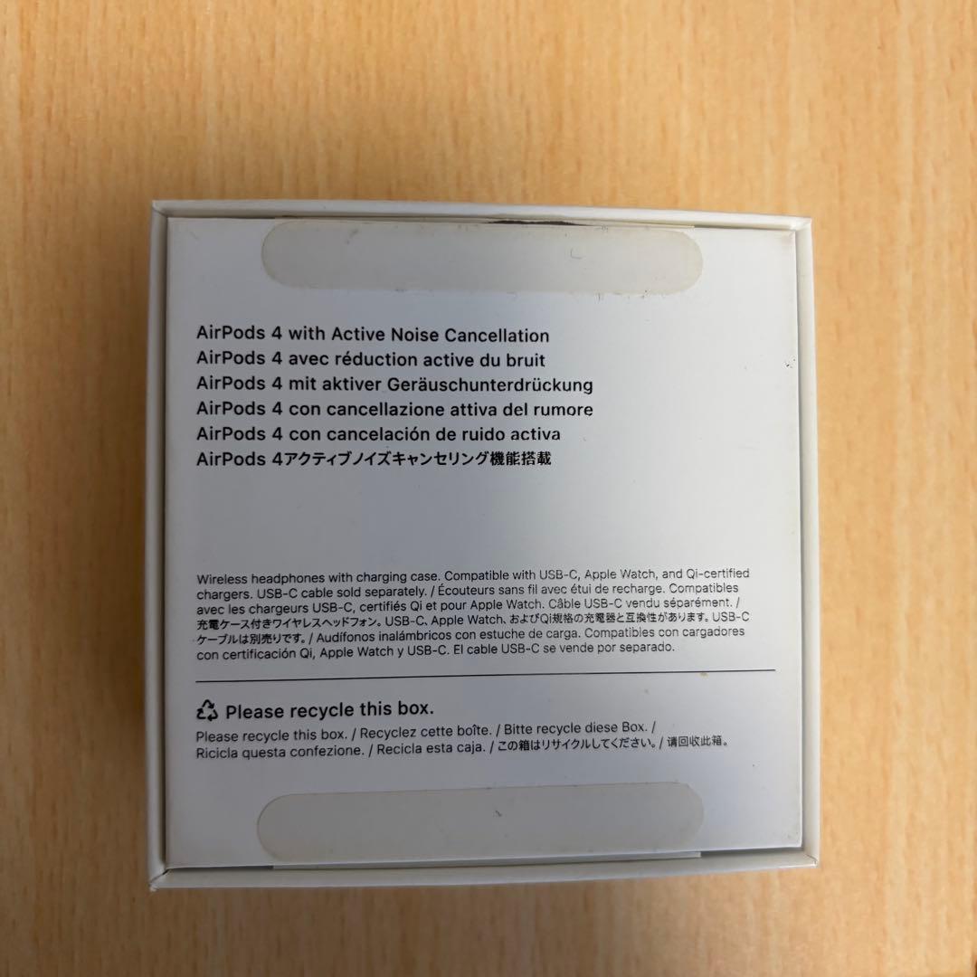 AirPods 4 本体 アクティブノイズキャンセリング