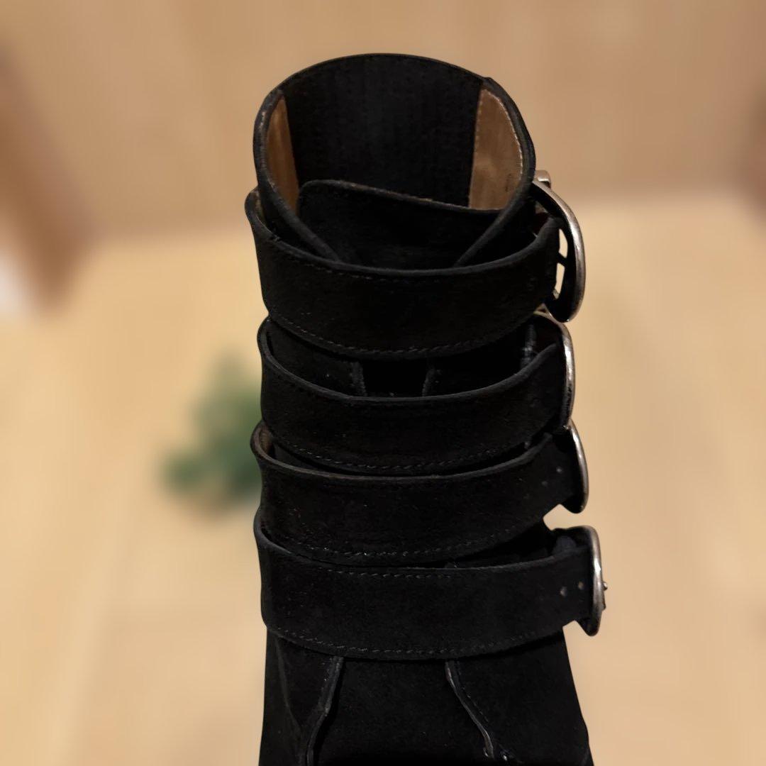 TOGA PULLA レディースショートブーツ Black Suede 38