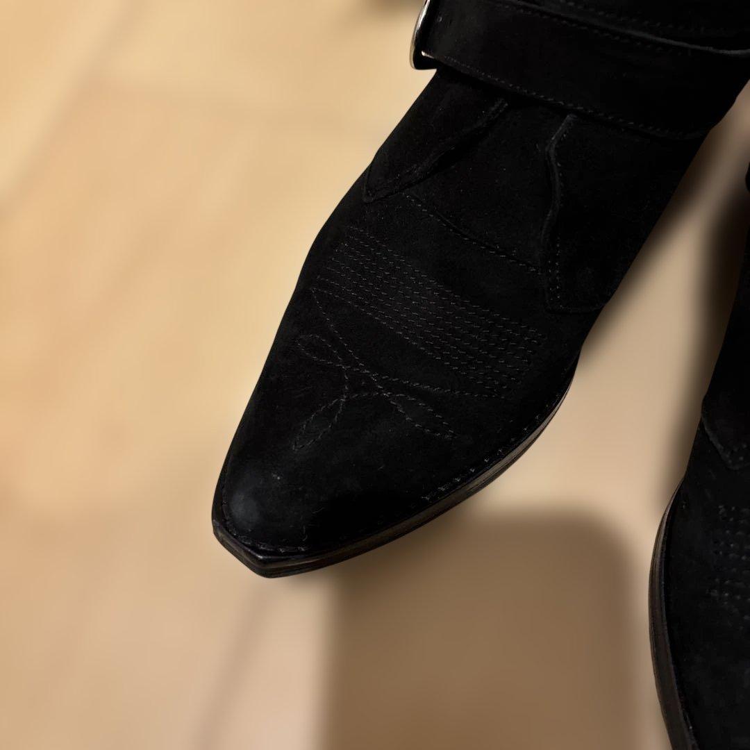 TOGA PULLA レディースショートブーツ Black Suede 38